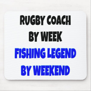 Mousepad Treinador de Râguebi de Legenda de Pesca