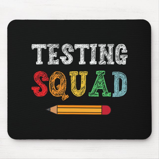 Mousepad Treinador do Dia de Teste de Figuras de Esquadrão  (Frente)
