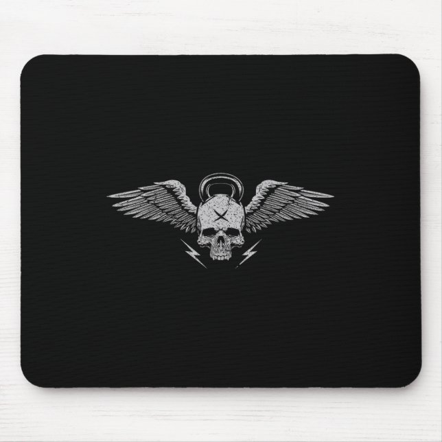 Mousepad Treinador em Força de Trabalho do Skull Kettlebell (Frente)