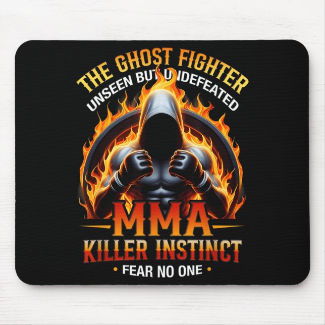 Mousepad Treinamento de Combate de Lutador de MMA Artes Mar (Frente)