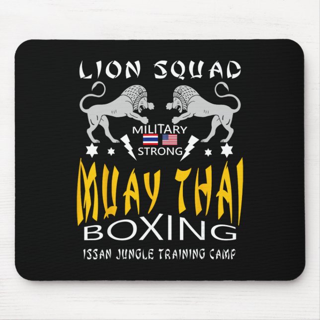 Mousepad Treinamento de Muay Thai Kickboxing Treino de Mma  (Frente)