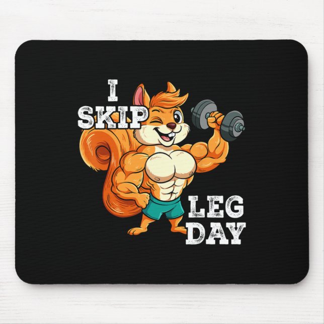 Mousepad Treinamento De Peso De Gym I Ignorar Dia 3 (Frente)