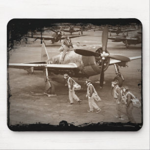Mousepad Treinamento de pilotos de combate em raio P-47