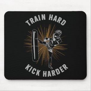 Mousepad Treine Duro Chute Mais Forte Kickboxing Artes Marc