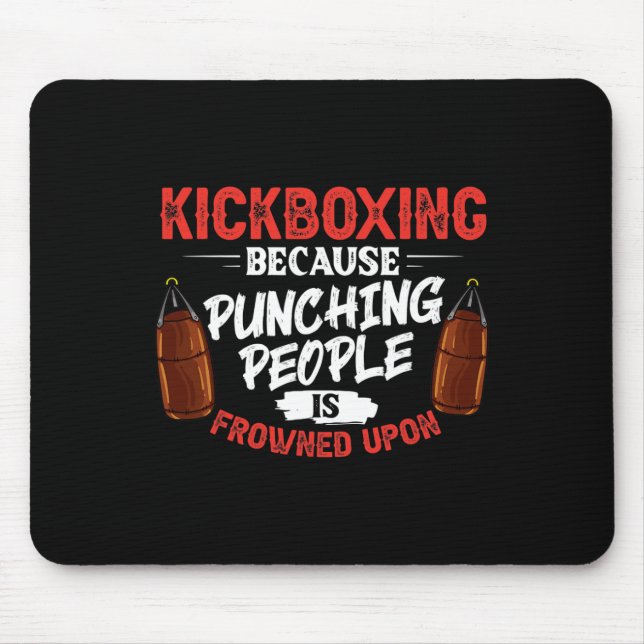 Mousepad Treino de Kickboxing Cardio Kickboxer Iniciante _2 (Frente)