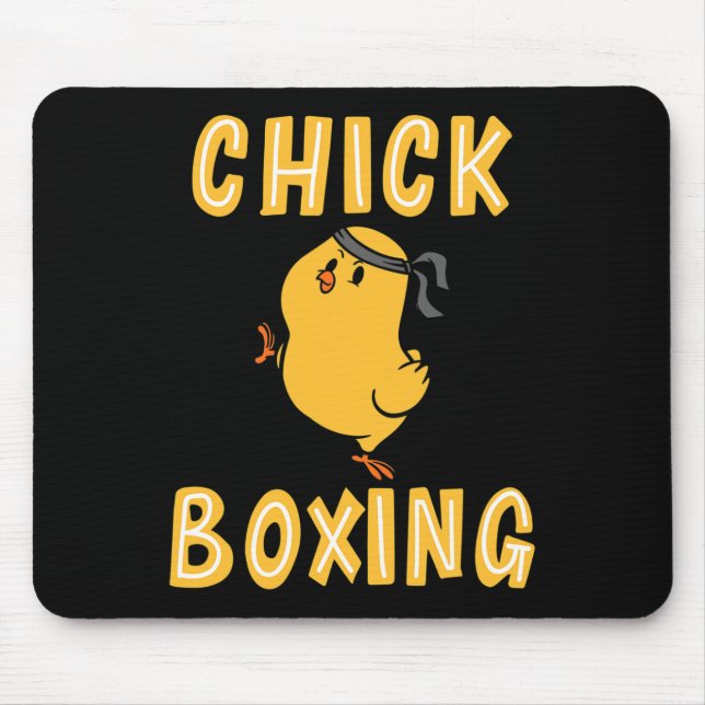 Mousepad Treino de Kickboxing Chickboxing Kick Boxing  (Frente)