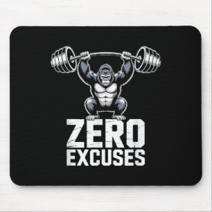Mousepad Treino Motivacional Academia Gorila Sem Desculpas
