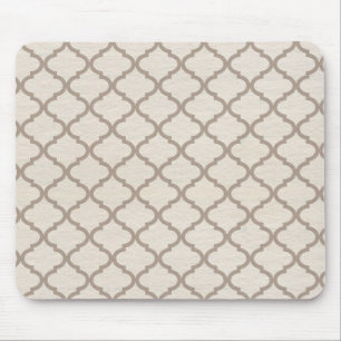 Mousepad Treliça Marroquina Osso/Bege