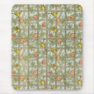 Mousepad Trellis por William Morris, Têxtil de Jardim Vinta