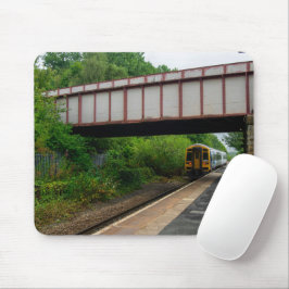 Mousepad Trem Colne Bound Deixando Burnley Barracks Railway