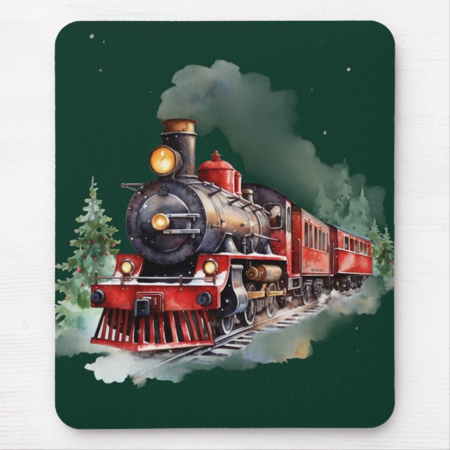 Mousepad Trem de Natal (Frente)