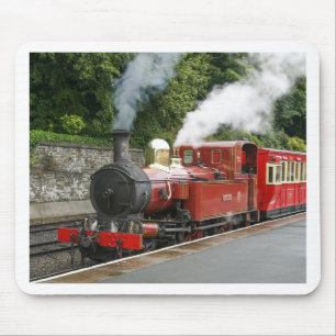 Mousepad Trem do vapor na ilha de Douglas do homem