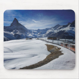 Mousepad Trem e Matterhorn railway de Gornergrat em Zermatt