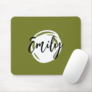 Mousepad Trendy Bright Monograma Colorido Escrita verde Col
