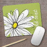 Mousepad Trendy Daisy Floral Illustração - limão e amarelo<br><div class="desc">Uma peça de arte dúzia e caprichosa,  hipster. Você pode adicionar um nome,  monograma ou outro texto personalizado. Se precisar mover a arte,  clique no botão personalizar para fazer alterações.</div>