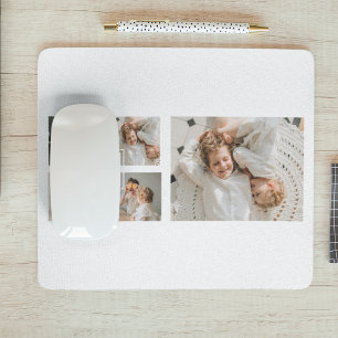 Mousepad Trendy Minimalist Collage Fathers Photo Daddy Gift