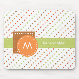 Mousepad Trendy Monogramas - Listras Pontilhadas com Nome