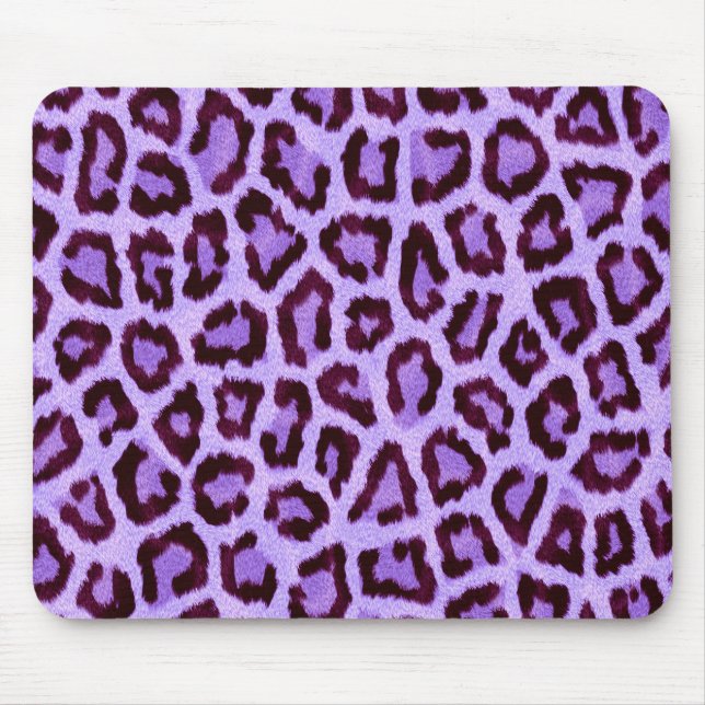Mousepad Trendy Purple Leopard Patterno (Frente)