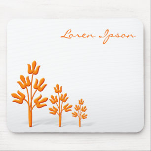 Mousepad Três árvores alaranjadas