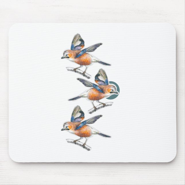 Mousepad Três aves (Frente)