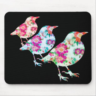 Mousepad Três aves flaorais