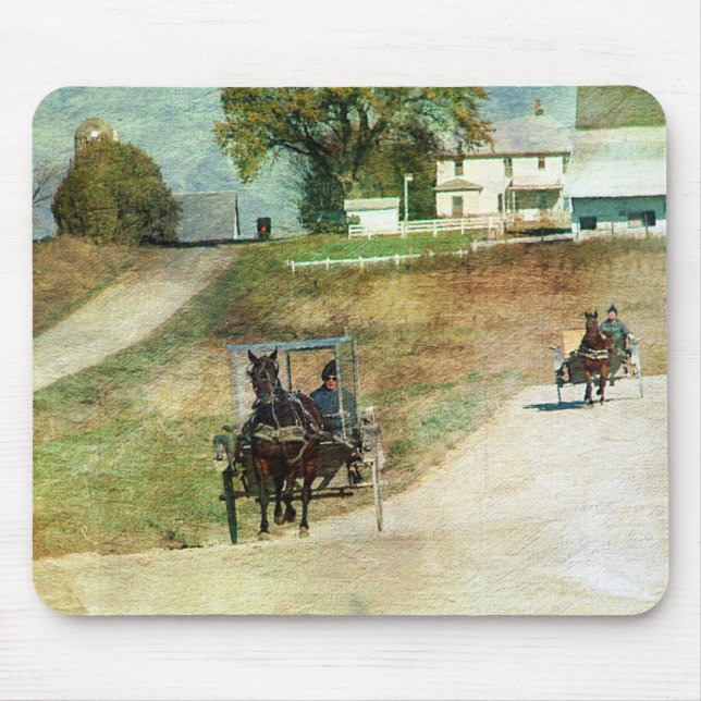 Mousepad Três Buggies Amish (Frente)