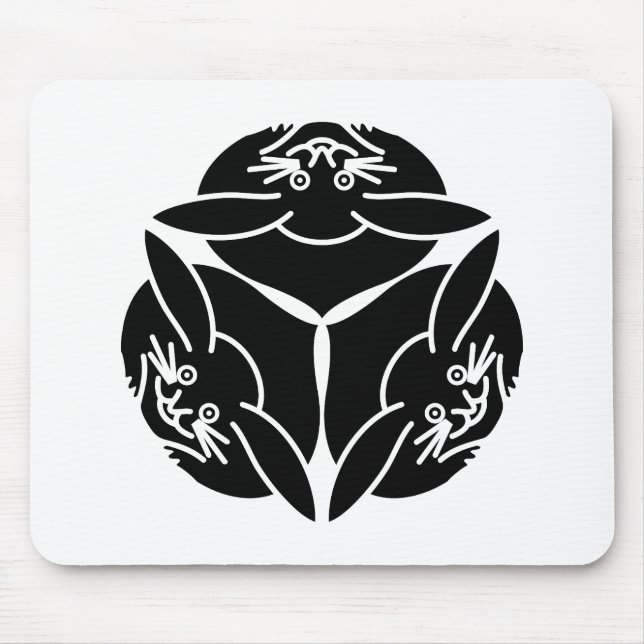 Mousepad Três coelhos (Frente)