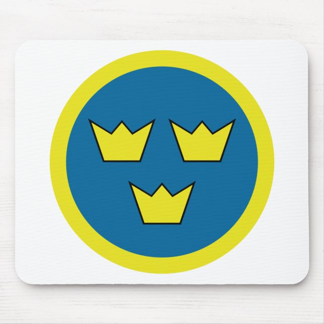 Mousepad Três Crowns Sueco Insignia (Frente)
