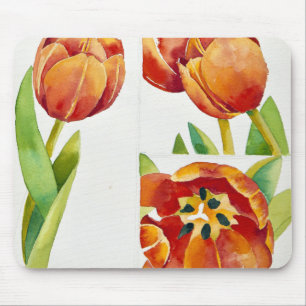Mousepad Três estudos da tulipa em um 2013 certo