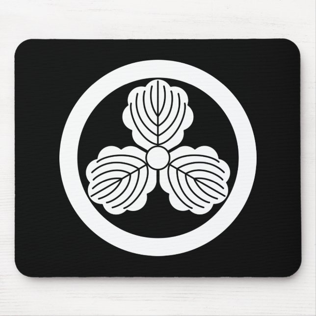 Mousepad Três folhas de carvalho(1) em círculo (Frente)