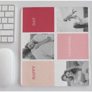 Mousepad Três Fotos Feliz Dia dos Namorados