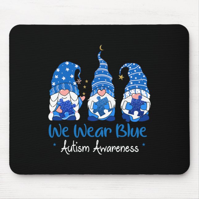 Mousepad Três Gnomos que dão consciência do Quebra-cabeça a (Frente)