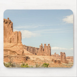 Mousepad Três Gossips, Sheep Rock no Parque Nacional de Ar