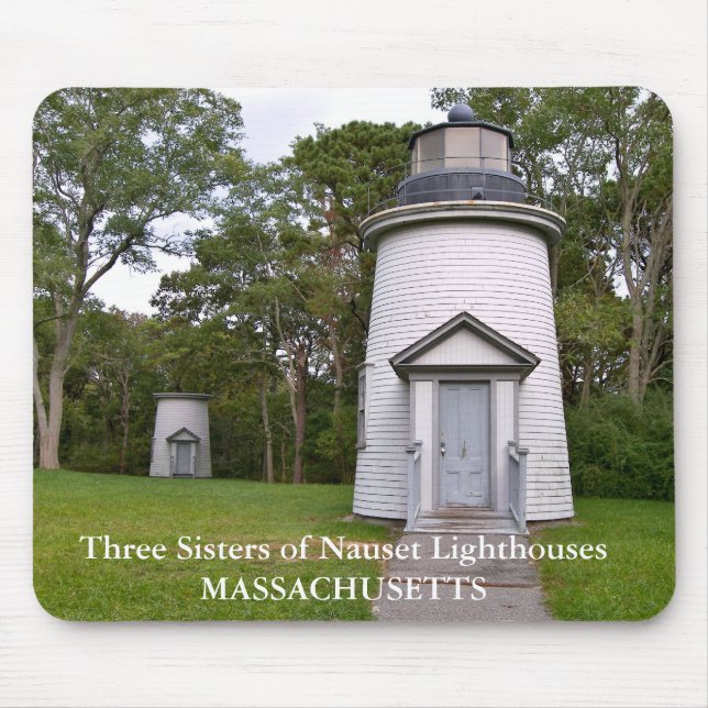 Mousepad Três Irmãs dos Faróis de Nauset (Frente)