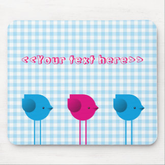 Mousepad Três pássaros pequenos