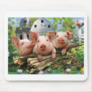 Mousepad Três porcos pequenos