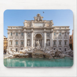 Mousepad Trevi Fountain no início da manhã - Roma, Itália