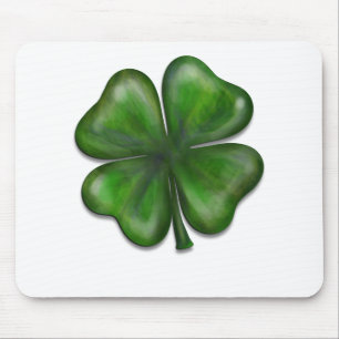 Mousepad trevo de 4 folhas