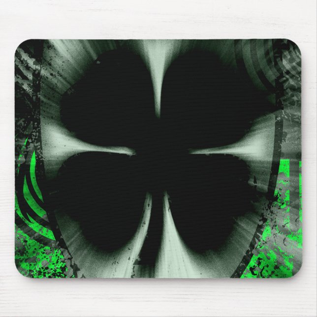 Mousepad trevo de quatro folhas. (Frente)