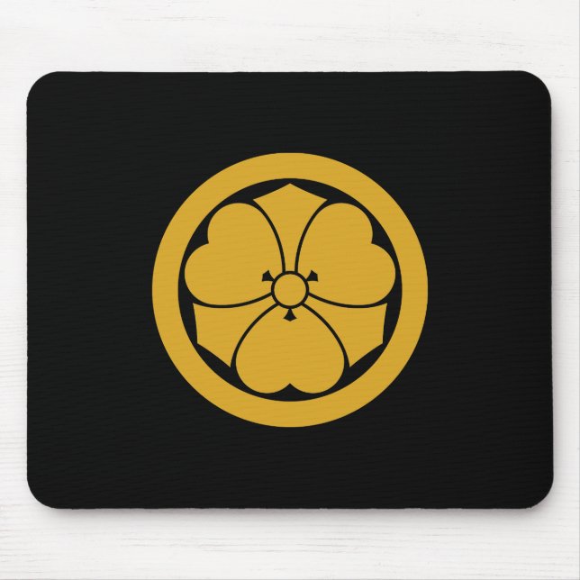 Mousepad Trevo-de-quatro-folhas com espadas em círculo 1 (Frente)