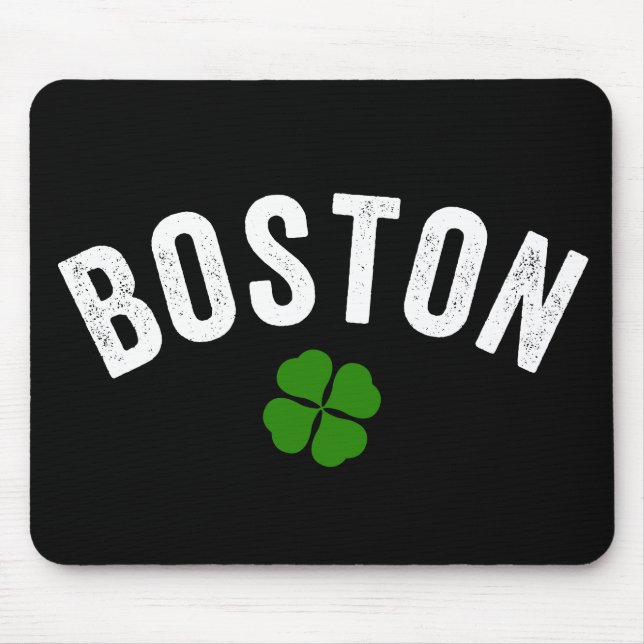 Mousepad Trevo do irlandês de Boston (Frente)