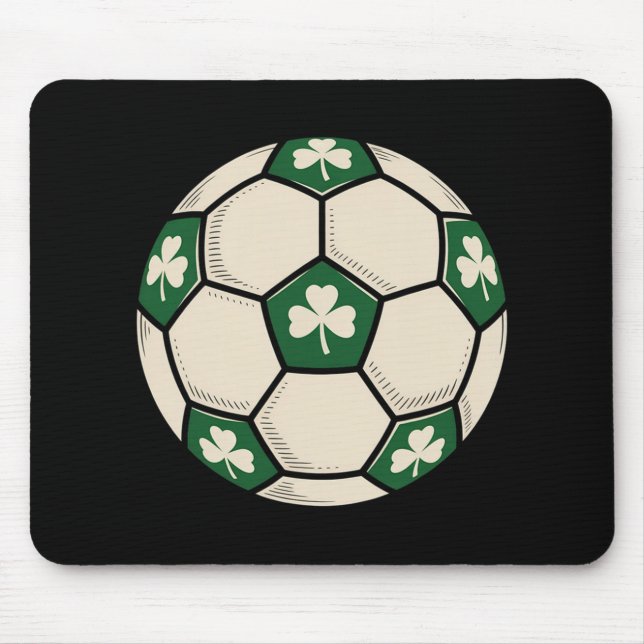 Mousepad Trevo Irlandês Futebol Ll Patrick Design  (Frente)
