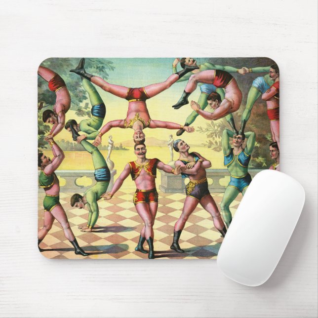Mousepad Treze Homens Fazendo Acrobáticos (Com mouse)
