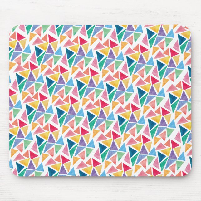 Mousepad Triângulo Colorido Moderno (Frente)