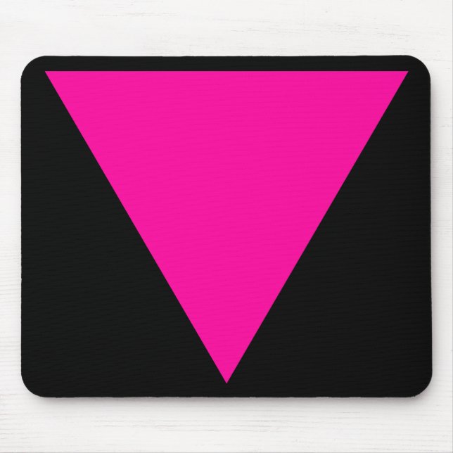 Mousepad triângulo rosa. (Frente)