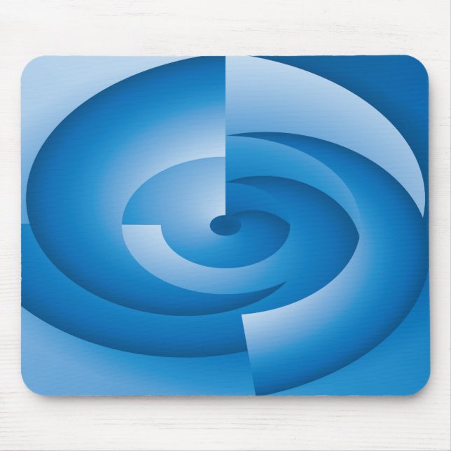 Mousepad Triângulos azuis girando (Frente)