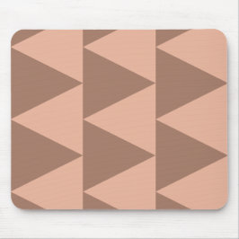Mousepad Triângulos Grandes Geométricos Mocha Mousse Rosa D