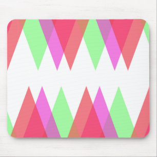 Mousepad Triângulos vermelhos e verdes
