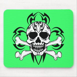 Mousepad Tribal Tattoo Skull