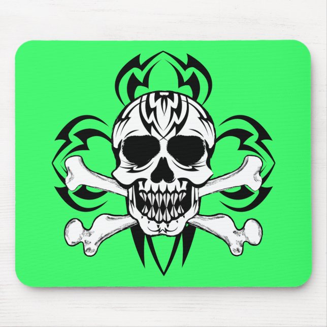 Mousepad Tribal Tattoo Skull (Frente)